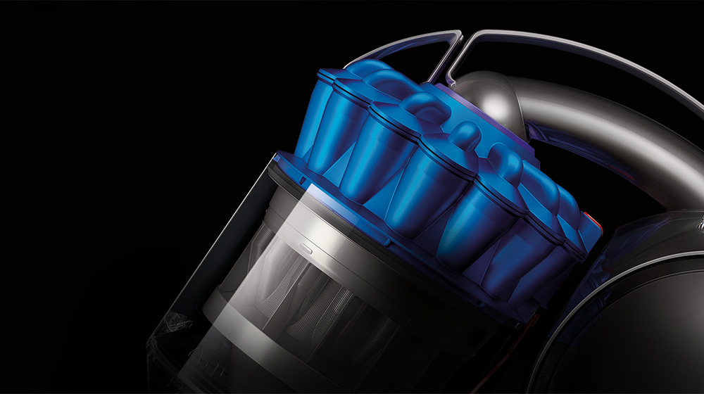 Wszystkie odkurzacze Dyson zaprojektowano dla uzyskania wysokiej efektywności